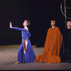 Martha Graham production of "Seraphic Dialogue" with Matt Turney, Helen McGehee, and an unidentified dancer, choreography by Martha Graham