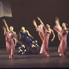 Martha Graham production of "Alcestis" with Martha Graham in black, choreography by Martha Graham