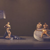 Martha Graham production of "Alcestis" with Martha Graham, Bertram Ross and Paul Taylor (on wheel), choreography by Martha Graham