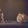 Martha Graham production of "Alcestis" with Martha Graham, Bertram Ross and Paul Taylor (on wheel), choreography by Martha Graham
