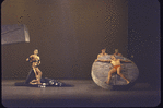 Martha Graham production of "Alcestis" with Martha Graham, Bertram Ross and Paul Taylor (on wheel), choreography by Martha Graham