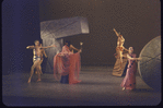 Martha Graham production of "Alcestis" with Gene McKinney, Martha Graham and Paul Taylor (on ramp), choreography by Martha Graham