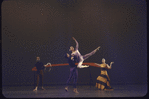 Martha Graham production of "Acrobats of God" with David Wood, Bertram Ross and Ethel Winter, Martha Graham (R), choreography by Martha Graham
