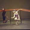 Martha Graham production of "Acrobats of God" with David Wood on barre and Helen McGehee, choreography by Martha Graham