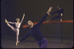 Martha Graham production of "Acrobats of God" with Bertram Ross, David Wood on barre and Helen McGehee, choreography by Martha Graham