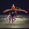 Martha Graham production of "Acrobats of God" with Mary Hinkson and Bertram Ross, Robert Powell and Martha Graham at barre, choreography by Martha Graham