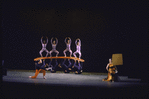 Martha Graham production of "Acrobats of God" with David Wood (L) and Martha Graham (R), choreography by Martha Graham