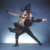 New York City Ballet - Studio portrait of Gloria Govrin and Frank Ohman in "Western Symphony", choreography by George Balanchine (New York)