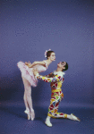 New York City Ballet - Studio photo Patricia McBride and Edward Villella in "Harlequinade", choreography by George Balanchine (New York)