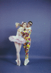 New York City Ballet - Studio photo Patricia McBride and Edward Villella in "Harlequinade", choreography by George Balanchine (New York)