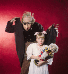 Studio photo of Judith Fugate and Shaun O'Brien in a New York City Ballet production of "The Nutcracker."