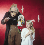 Studio photo of Judith Fugate and Shaun O'Brien in a New York City Ballet production of "The Nutcracker."