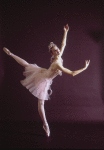 Studio photo of Patricia Neary as the Dewdrop in a New York City Ballet production of "The Nutcracker."