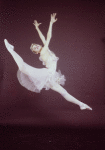 Studio photo of Patricia Neary as the Dewdrop in a New York City Ballet production of "The Nutcracker."