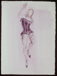 New York City Ballet - costume sketch for "Slaughter on Tenth Avenue" by Irene Sharaff, choreography by George Balanchine (New York)