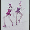 New York City Ballet - costume sketch for "Slaughter on Tenth Avenue" by Irene Sharaff, choreography by George Balanchine (New York)