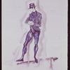 New York City Ballet - costume sketch for "Slaughter on Tenth Avenue" by Irene Sharaff, choreography by George Balanchine (New York)