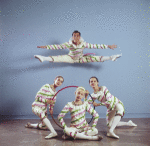 Deni Lamont and students from the School of American Ballet, in a New York City Ballet production of "The Nutcracker."