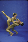 Martha Graham Dance Company, studio portrait of Peggy Lyman and Tim Wengard in "Frescoes", choreography by Martha Graham