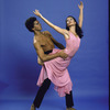 Martha Graham Dance Company, studio portrait of Elisa Monte and Jean-Louis Morin in "Embattled Garden", choreography by Martha Graham