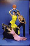 Martha Graham Dance Company, studio portrait of Peggy Lyman, Bert Terborgh, Yuriko Kimura and George White, Jr. in "Embattled Garden", choreography by Martha Graham