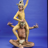 Martha Graham Dance Company, studio portrait of Yuriko Kimura and Tim Wengard in "Ecuatorial", choreography by Martha Graham