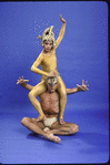 Martha Graham Dance Company, studio portrait of Yuriko Kimura and Tim Wengard in "Ecuatorial", choreography by Martha Graham