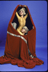 Martha Graham Dance Company, studio portrait of Yuriko Kimura and Tim Wengard in "Ecuatorial", choreography by Martha Graham