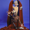 Martha Graham Dance Company, studio portrait of Elisa Monte and George White, Jr. in "Ecuatorial", choreography by Martha Graham