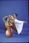 Martha Graham Dance Company, studio portrait of Janet Eilber and Peter Sparling in "Plain of Prayer", choreography by Martha Graham
