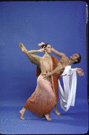 Martha Graham Dance Company, studio portrait of Janet Eilber and Peter Sparling in "Plain of Prayer", choreography by Martha Graham