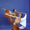 Martha Graham Dance Company, studio portrait of Janet Eilber and Peter Sparling in "Plain of Prayer", choreography by Martha Graham