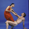 Martha Graham Dance Company, studio portrait of Elisa Monte and Tim Wengard in "O Thou Desire", choreography by Martha Graham