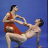 Martha Graham Dance Company, studio portrait of Elisa Monte and Tim Wengard in "O Thou Desire", choreography by Martha Graham