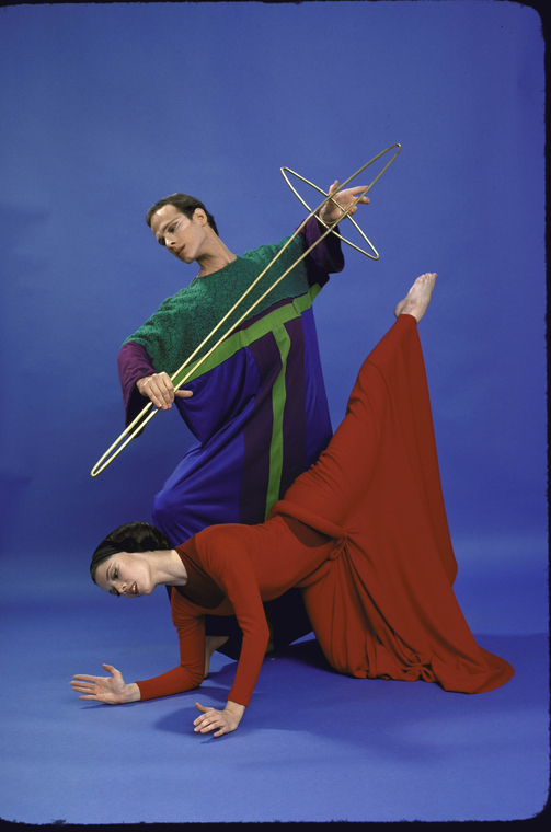 Martha Graham Dance Company, studio portrait of Janet Eilber and Peter ...