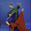 Martha Graham Dance Company, studio portrait of studio portrait of Janet Eilber and Peter Sparling in "Seraphic Dialogue", choreography by Martha Graham