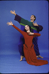 Martha Graham Dance Company, studio portrait of studio portrait of Janet Eilber and Peter Sparling in "Seraphic Dialogue", choreography by Martha Graham