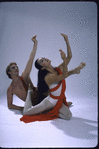 Martha Graham Dance Company, studio portrait of Takako Asakawa and David Hatch Walker in "Acts of Light", choreography by Martha Graham