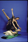 Martha Graham Dance Company, studio portrait of Peggy Lyman and Donlin Foreman in "Night Journey", choreography by Martha Graham