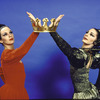 Studio portrait of Susan McLain and Peggy Lyman in Martha Graham's "Episodes"