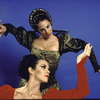 Studio portrait of Peggy Lyman (top) and Susan McLain in Martha Graham's "Episodes"