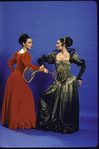 Studio portrait of Susan McLain and Peggy Lyman in "Episodes", choreography by Martha Graham