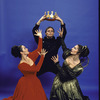 Studio portrait of Susan McLain, Tim Wengerd, and Peggy Lyman in Martha Graham's "Episodes"