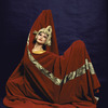 Martha Graham Dance Company, studio portrait of Yuriko Kimura in "Ecuatorial", choreography by Martha Graham