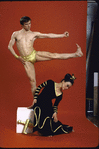 Martha Graham Dance Company, studio portrait of Yuriko Kimura and Rudolf Nureyev in "Clytemnestra", choreography by Martha Graham