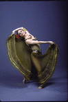 Martha Graham Dance Company, Studio portrait of Terese Capucilli in "Serenata Morsica", choreography by Martha Graham