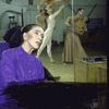 Martha Graham Dance Company, Martha Graham rehearses dancers (reflected in mirror) in "Song", choreography by Martha Graham