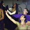 Martha Graham Dance Company, Martha Graham rehearses "Song" with dancers Thea Nerissa Barnes, Kim Stroud, and Larry White, choreography by Martha Graham