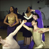 Martha Graham Dance Company, Martha Graham rehearses "Song" with dancers Peter Sparling (L), Thea Nerissa Barnes, Kim Stroud, and Larry White, choreography by Martha Graham