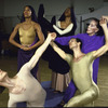 Martha Graham Dance Company, Martha Graham rehearses "Song" with dancers Peter Sparling (L), Thea Nerissa Barnes, Kim Stroud, and Larry White, choreography by Martha Graham